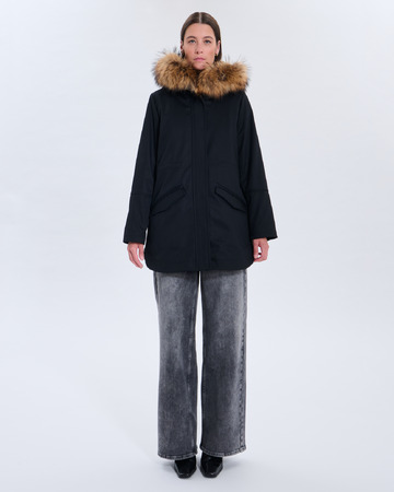 Parka Piria Parka avec col amovible en fourrure v&eacute;ritable ZAPA
