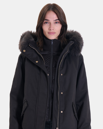 Parka Paia Parka courte chocolat ZAPA