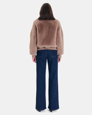 Veste Valou Veste courte en fausse fourrure camel ZAPA