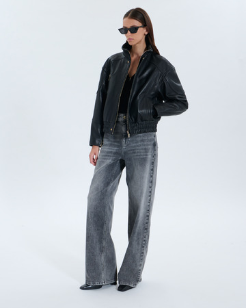 Veste Bryan Veste Bryan noire en cuir ZAPA