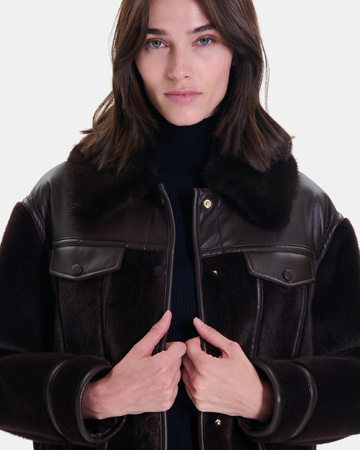 Manteau Manzie Manteau Manzie chocolat ZAPA