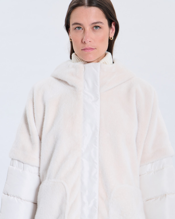 Manteau Marjolaine Manteau Marjolaine ecru ZAPA