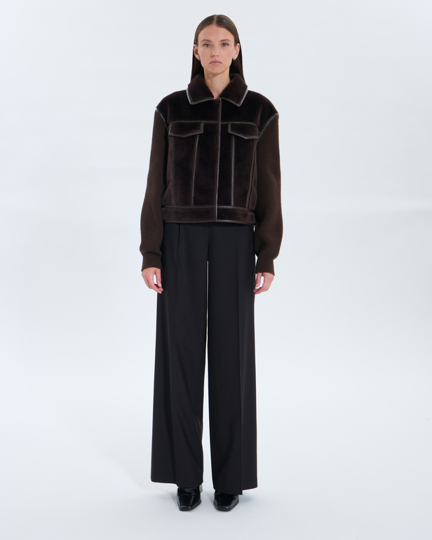 Manteau Majda Manteau Majda chocolat ZAPA