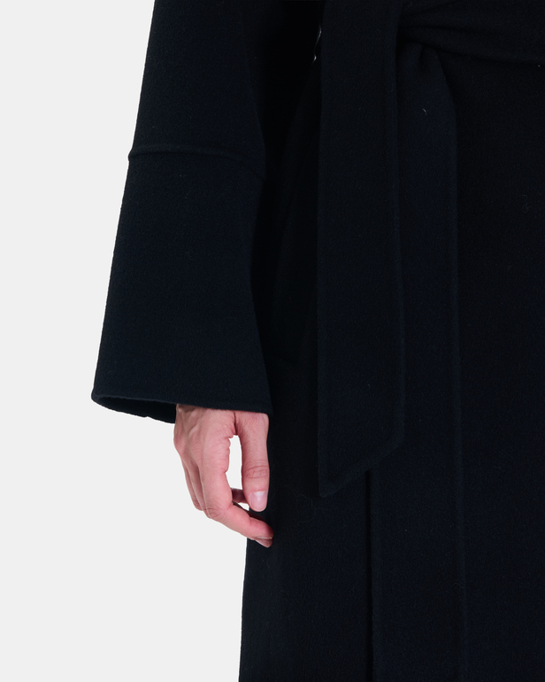 Manteau Mada Manteau long en laine noire ZAPA