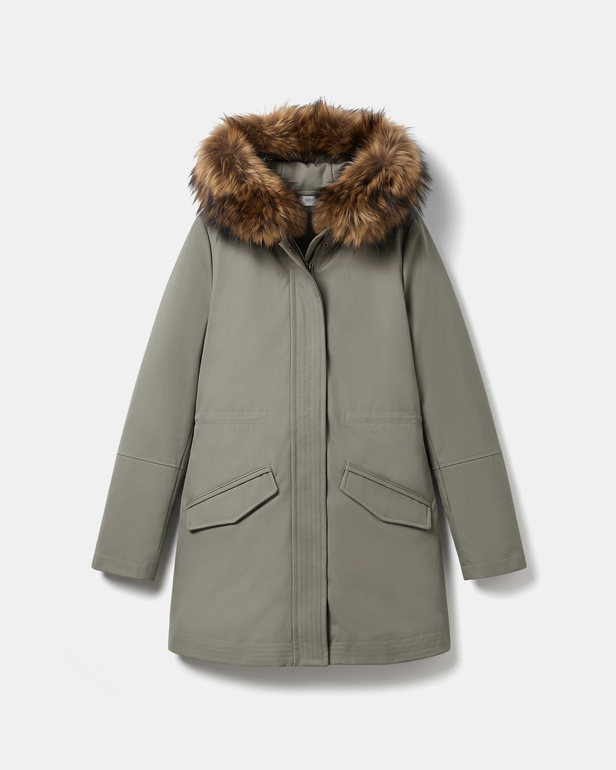 Parka Piria Parka avec col amovible en fourrure v&eacute;ritable ZAPA