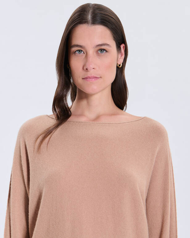 Pull Penseeboat Pull Penseeboat camel en cachemire ZAPA