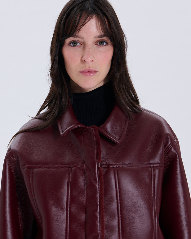 Veste Monge Veste r&eacute;versible grenat ZAPA