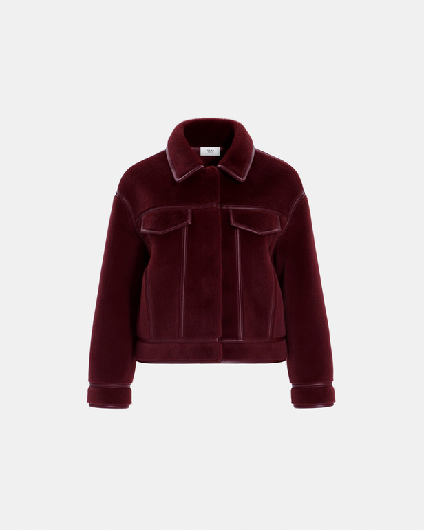 Veste Monge Veste r&eacute;versible grenat ZAPA