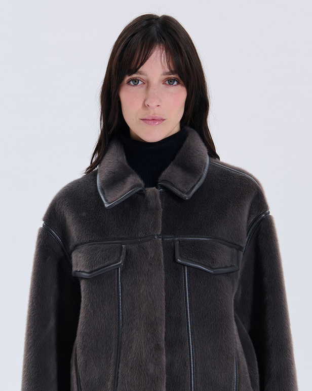 Veste Monge Veste r&eacute;versible grise ZAPA