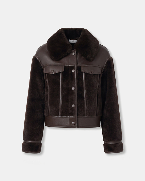 Manteau Manzie Manteau Manzie chocolat ZAPA