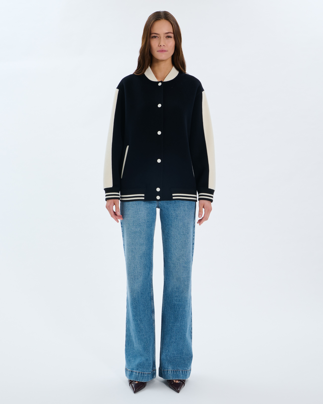 Blouson Bobby Blouson teddy en laine nocturne ZAPA
