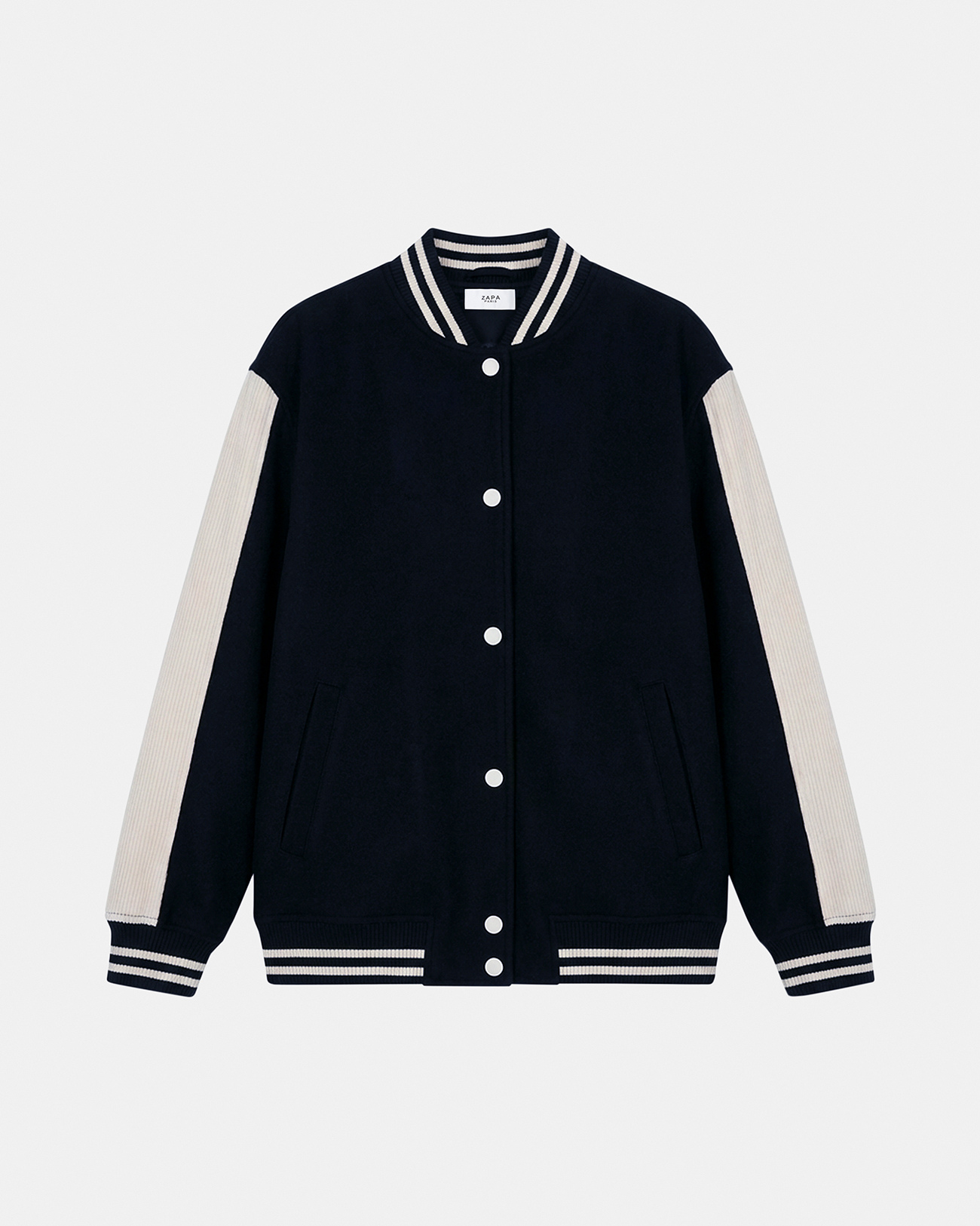 Blouson Bobby Blouson teddy en laine nocturne ZAPA
