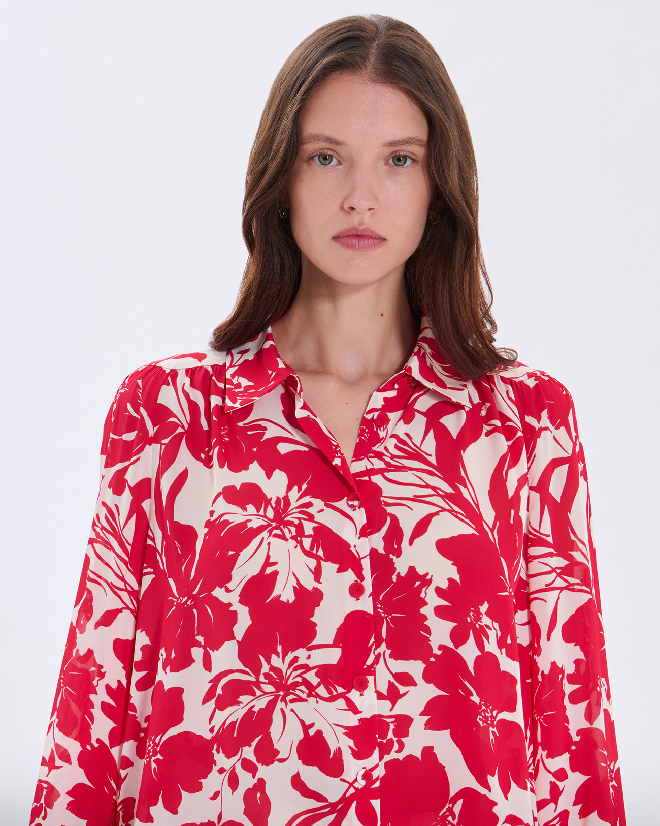 Chemise Castille Chemise en viscose framboise ZAPA