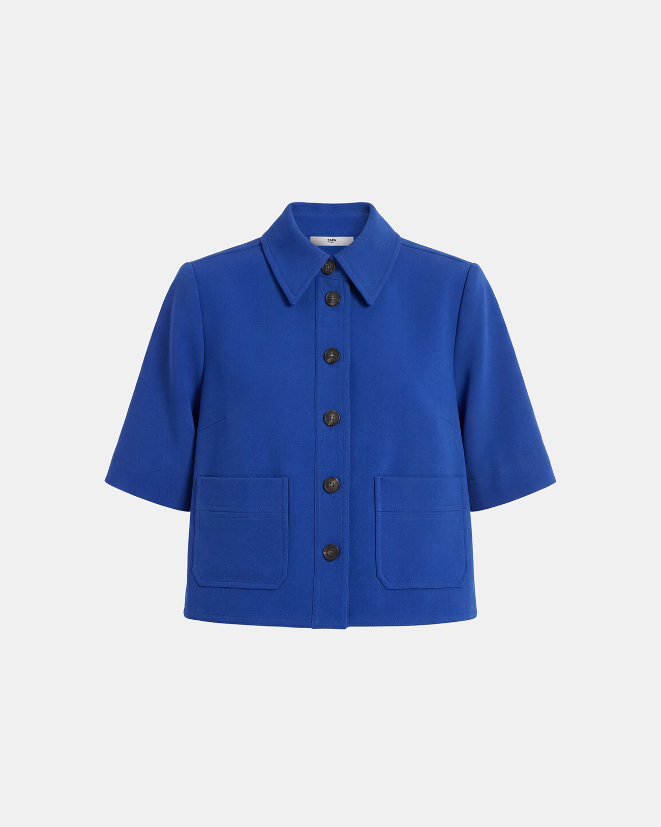 Chemise Celine Chemise courte bleu roi ZAPA