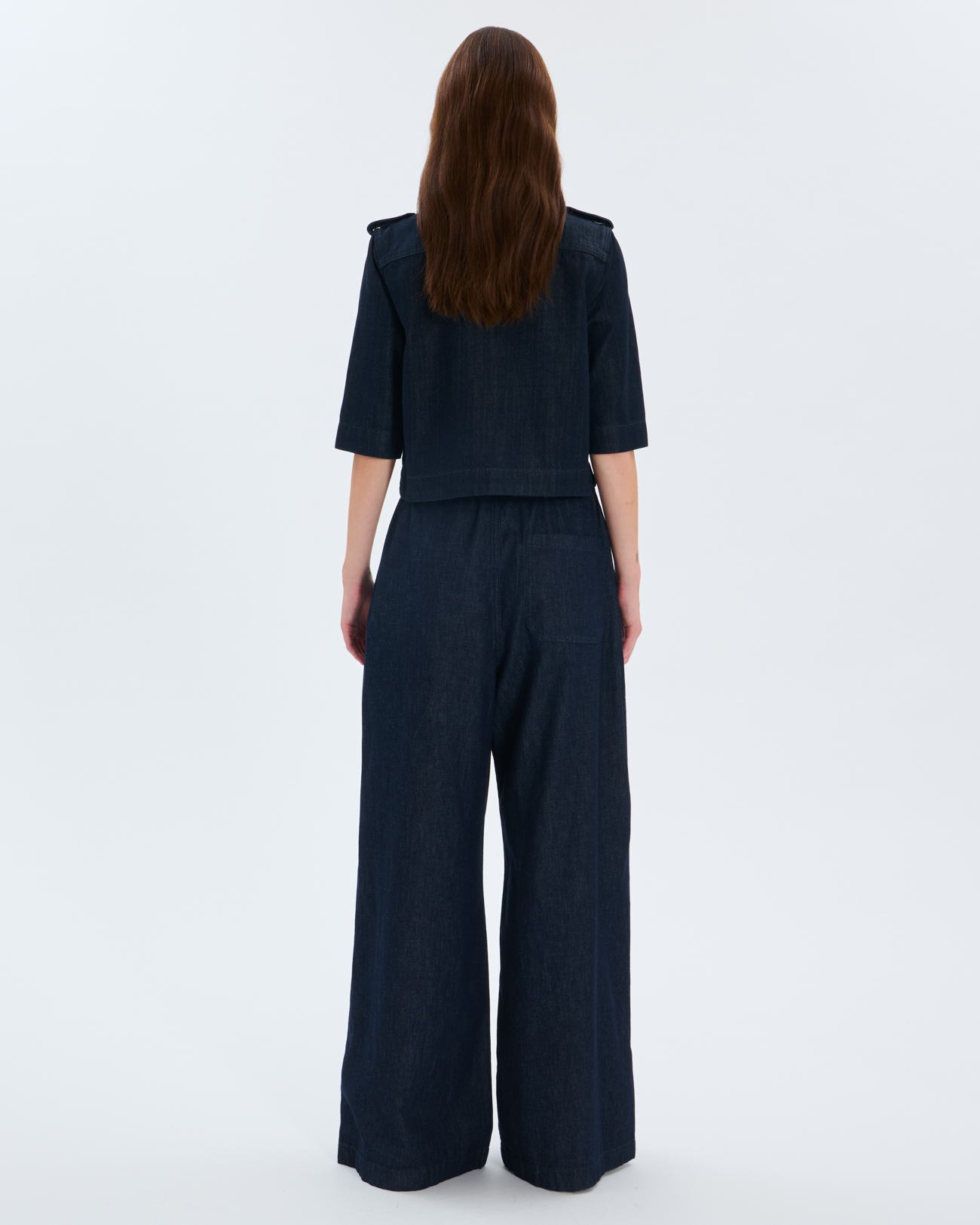 Chemise Celeste Chemise en coton bleu brut ZAPA