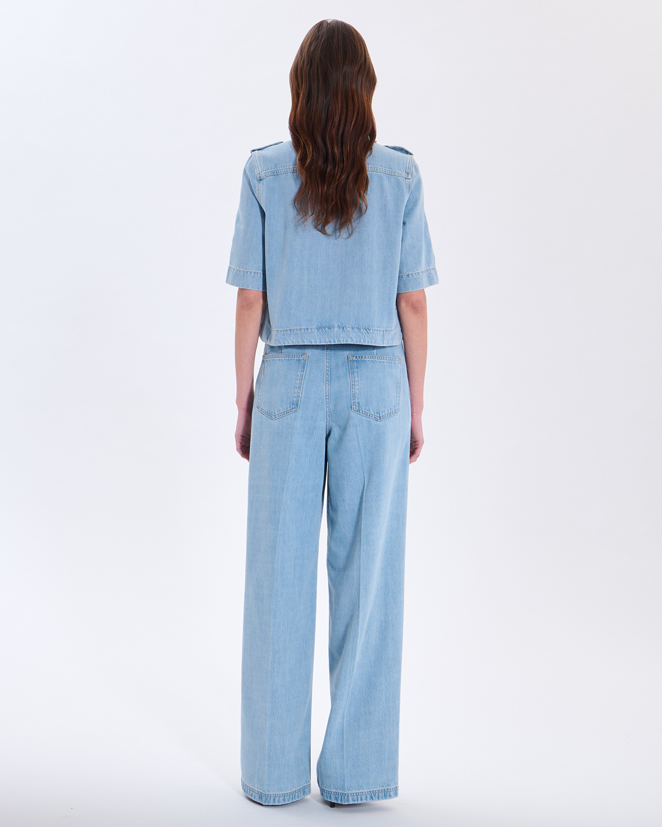 Chemise Celeste Chemise en coton bleu clair ZAPA