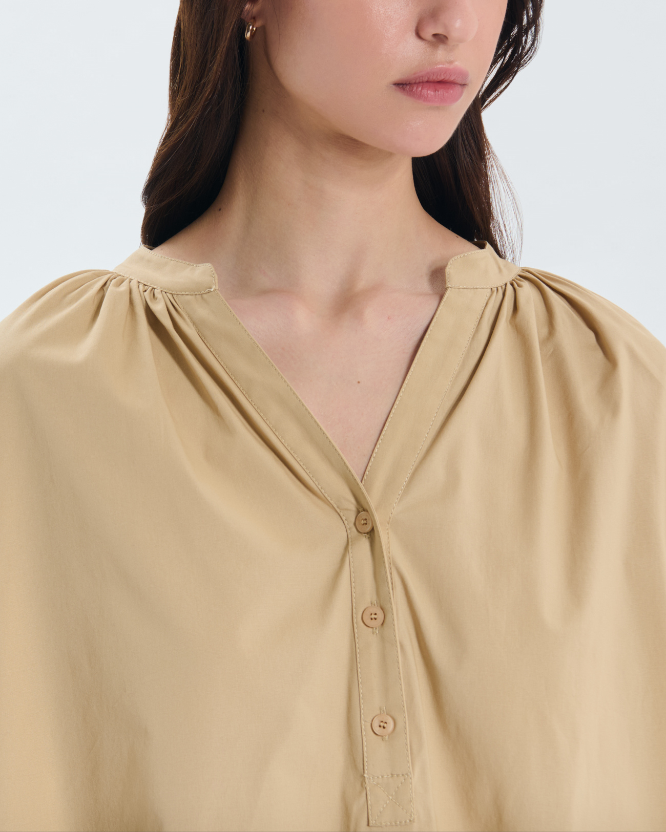 Chemise Cora Chemise en coton sable ZAPA