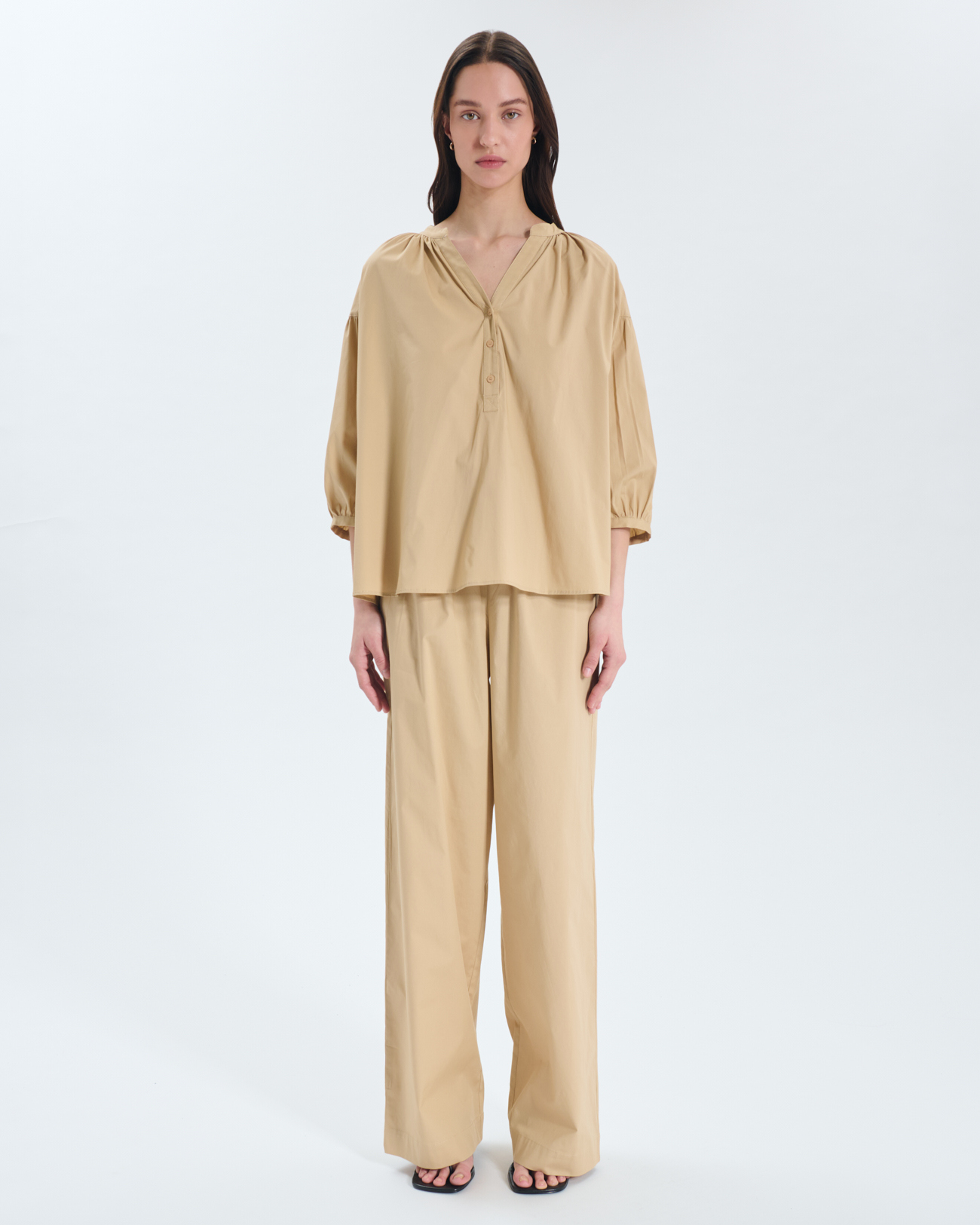 Chemise Cora Chemise en coton sable ZAPA