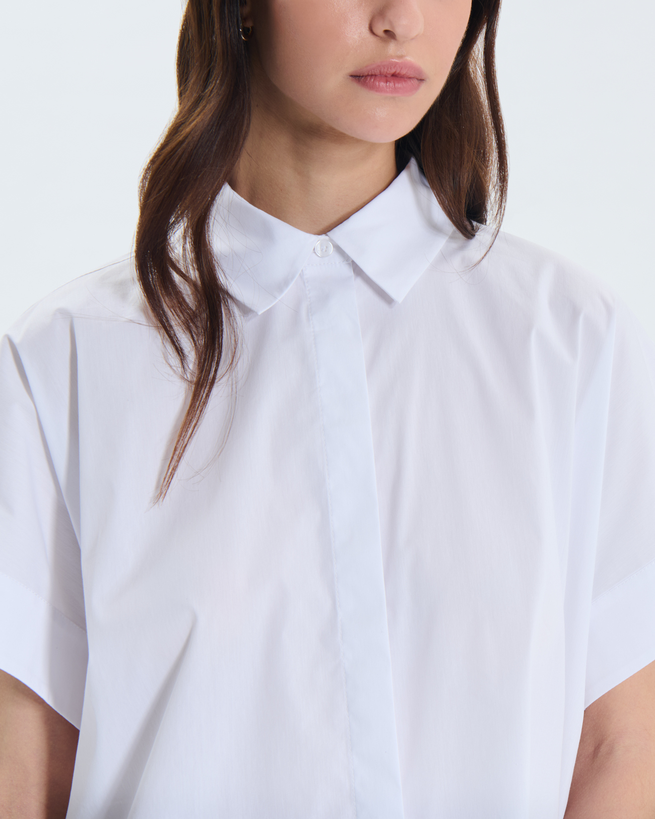 Chemise Cher Chemise blanche ample manches courtes ZAPA