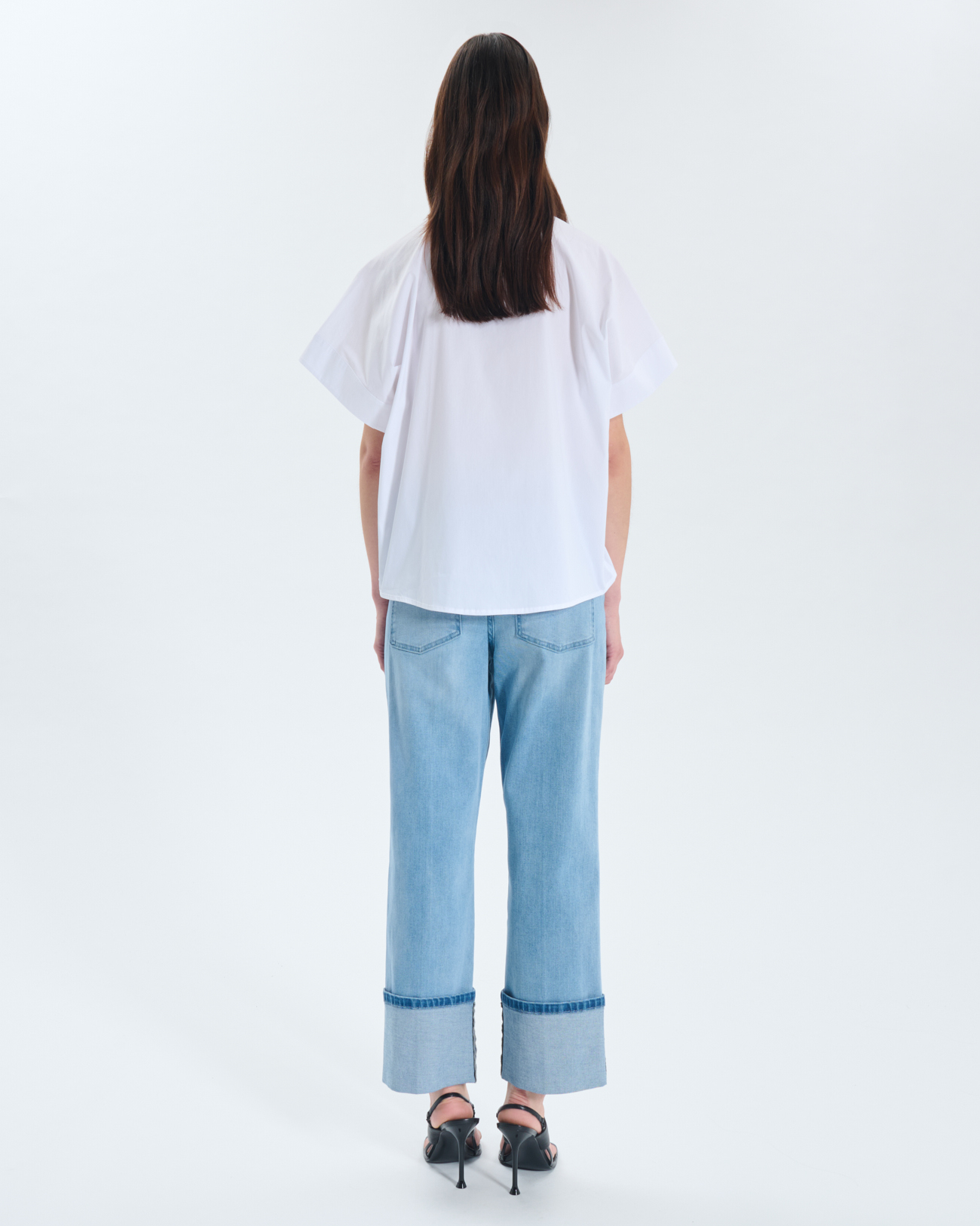 Chemise Cher Chemise blanche ample manches courtes ZAPA