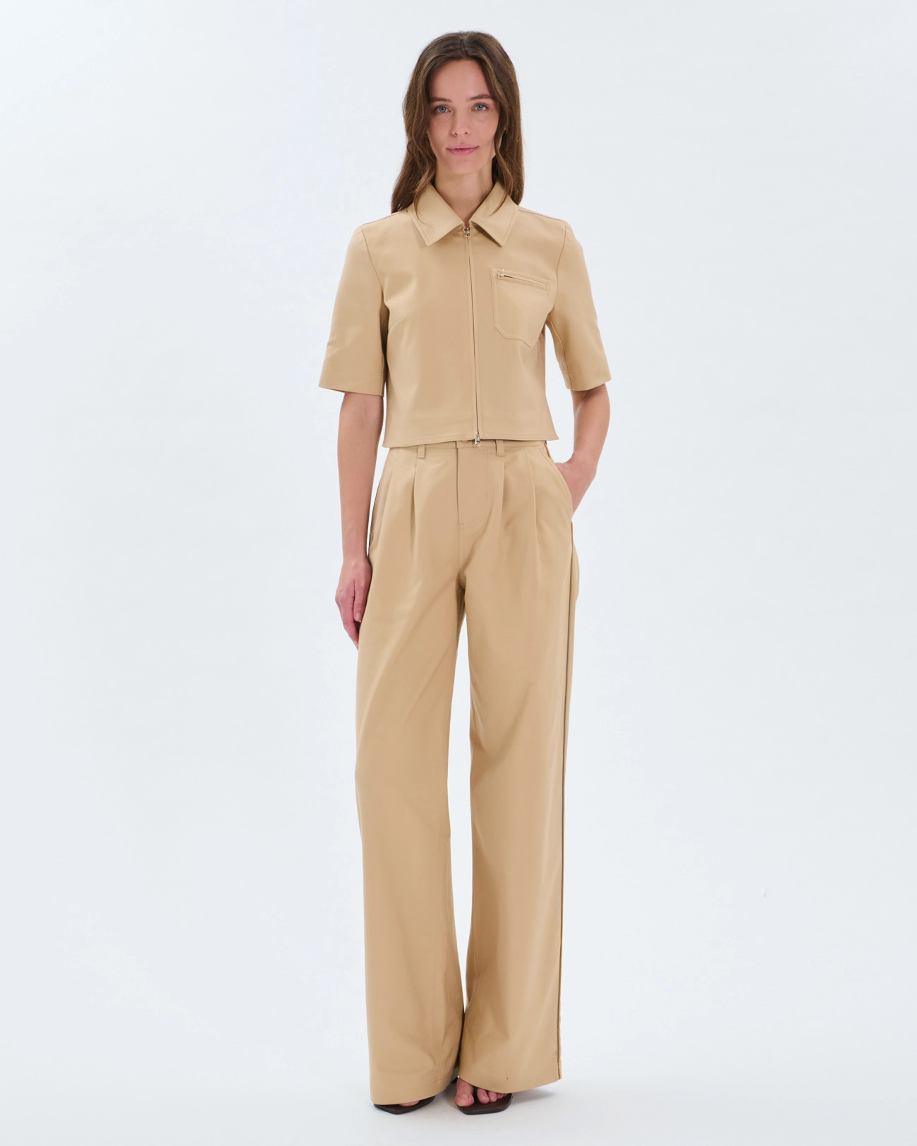 Chemise Candice Chemise en coton sable ZAPA