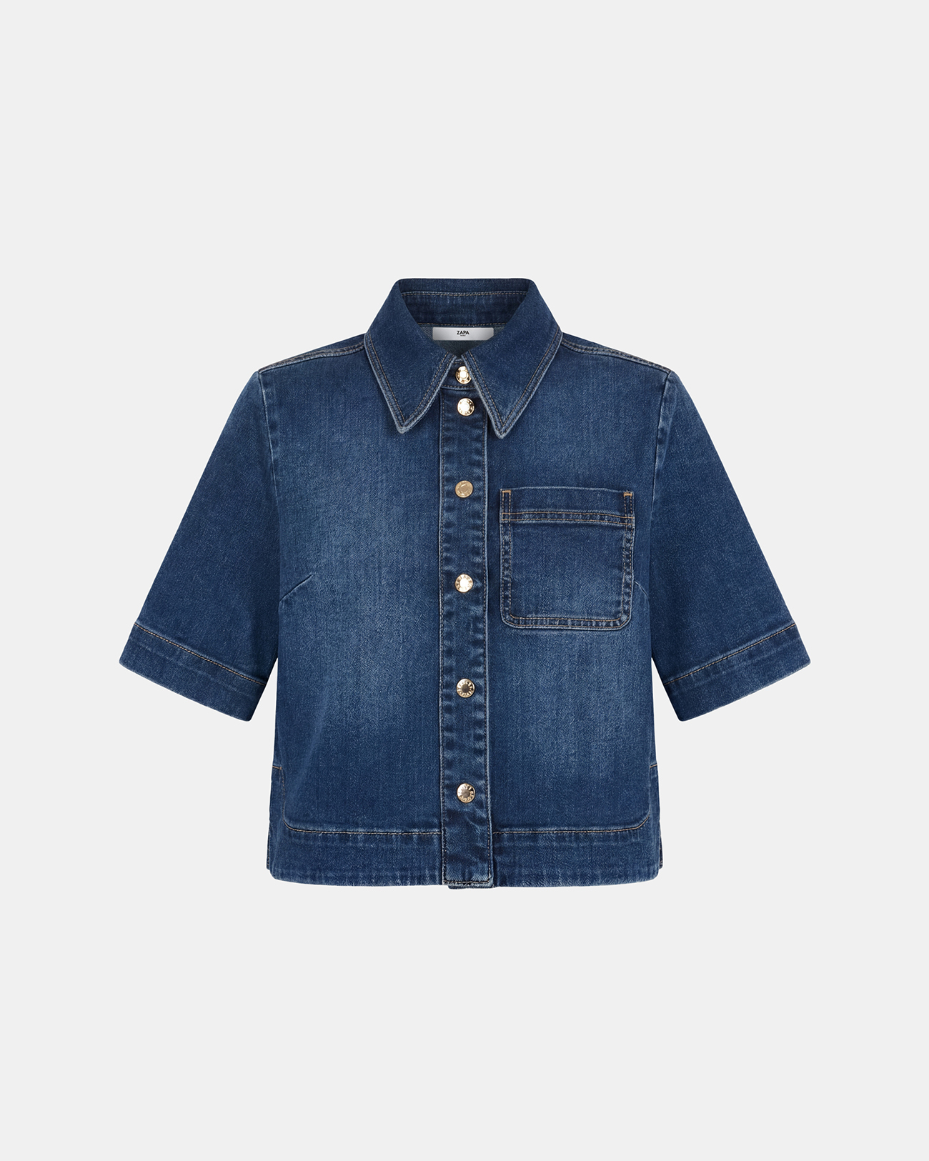 Chemise Celina Chemise en coton bleu ZAPA