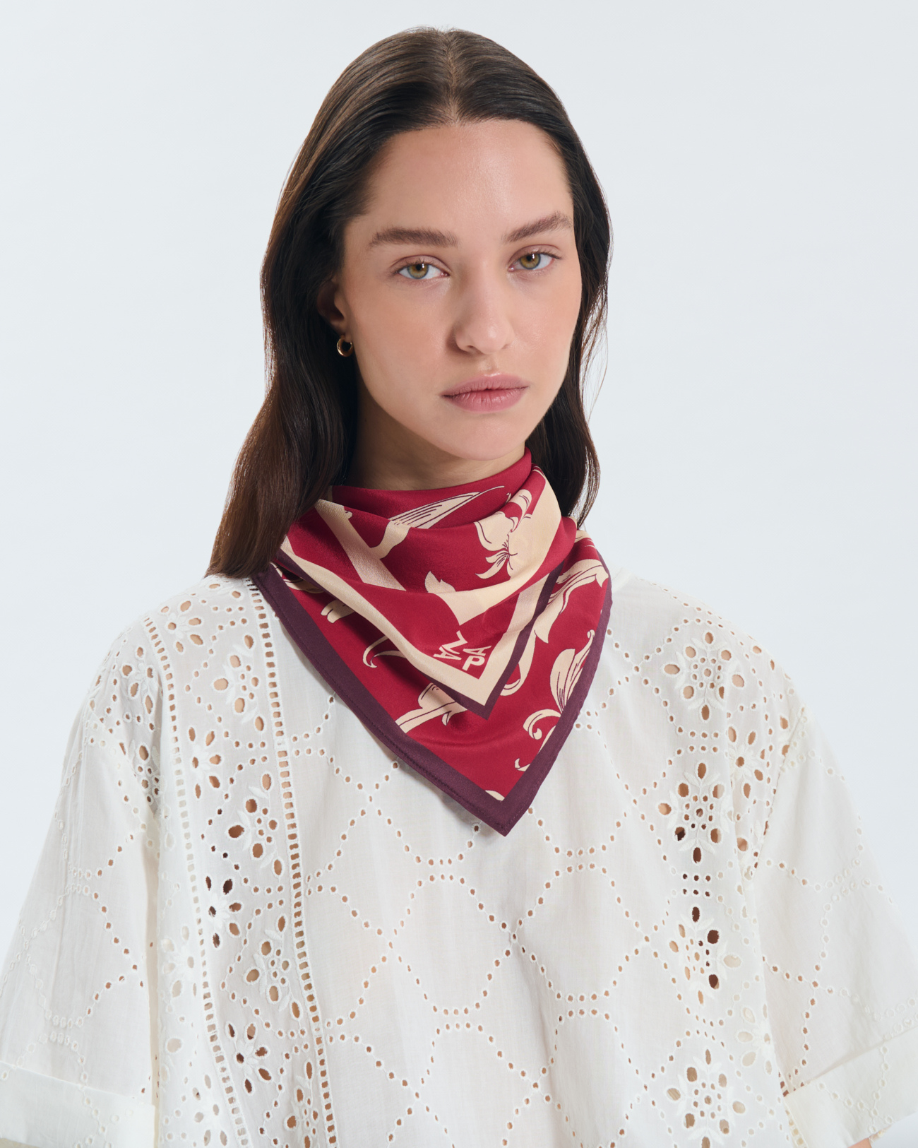 Foulard Elea Foulard en soie imprim&eacute; ZAPA