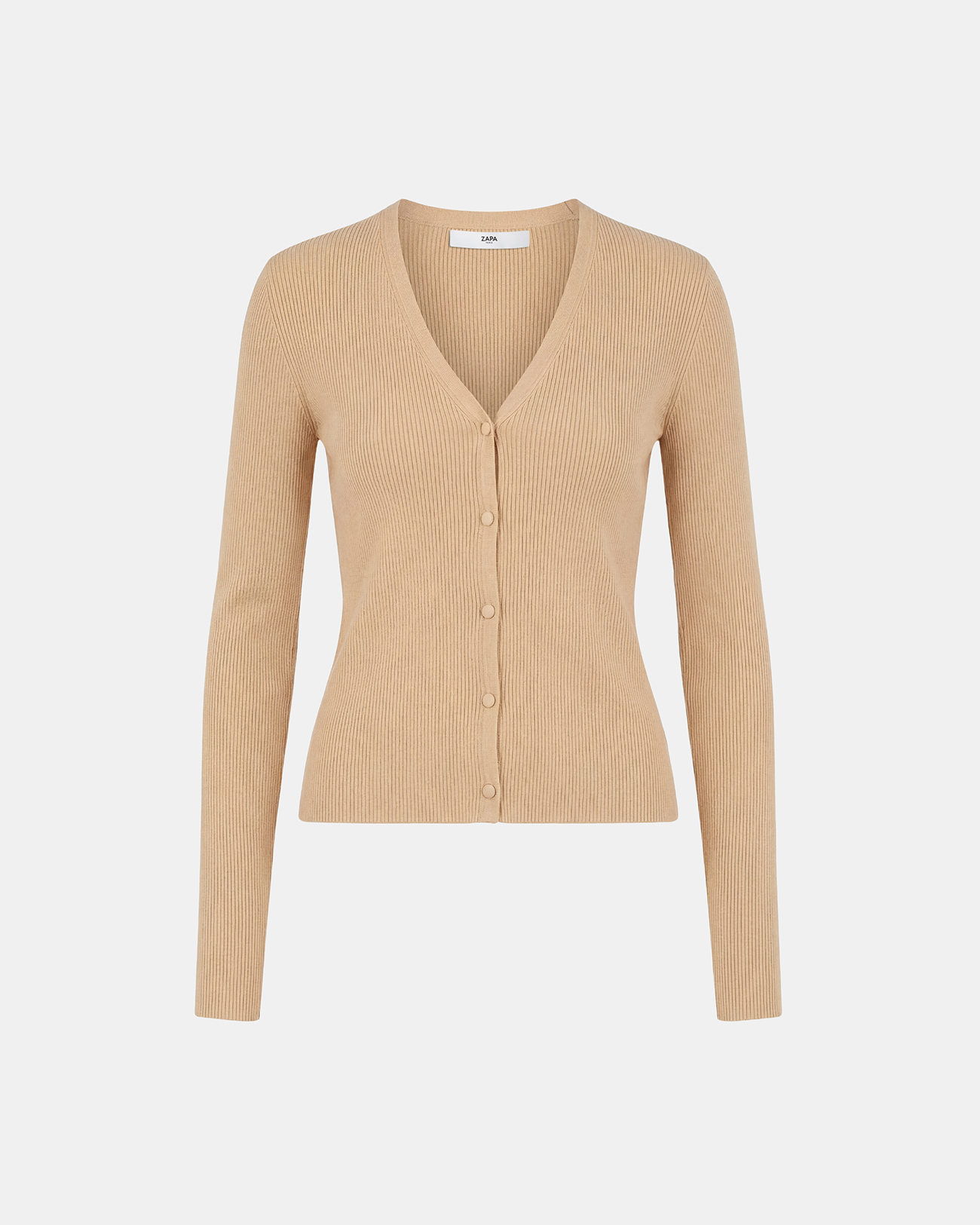 Gilet Gahano Gilet en viscose sable ZAPA