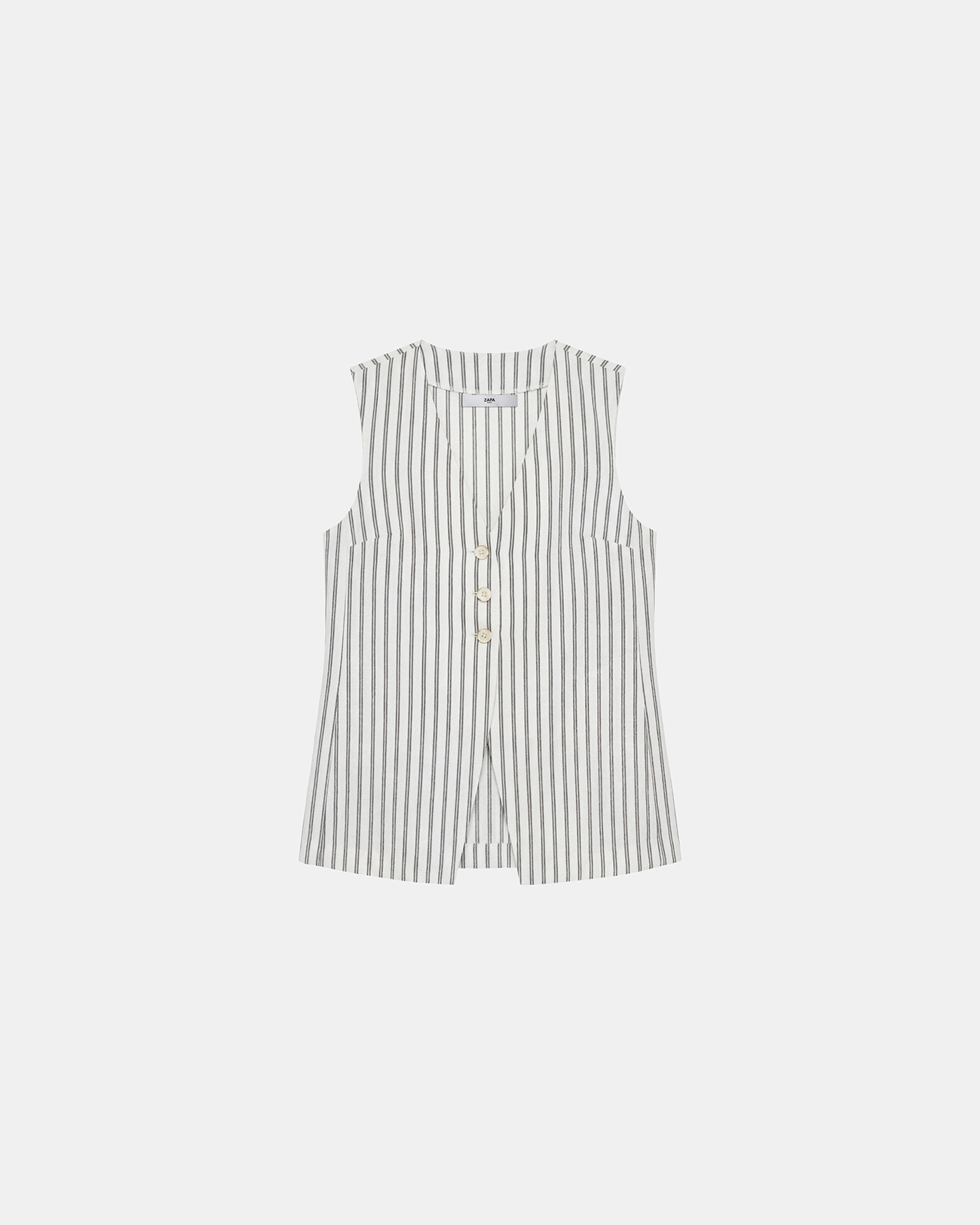 Gilet Giovina Gilet en coton &eacute;cru ZAPA