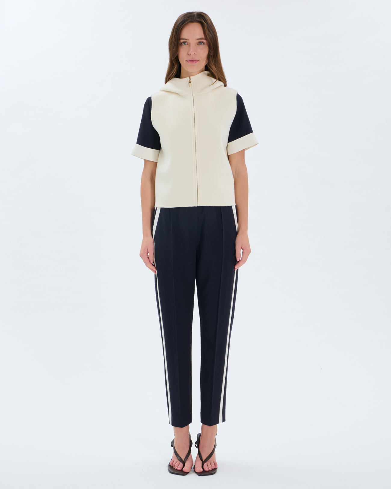 Gilet Gelia Gilet en laine &eacute;cru ZAPA