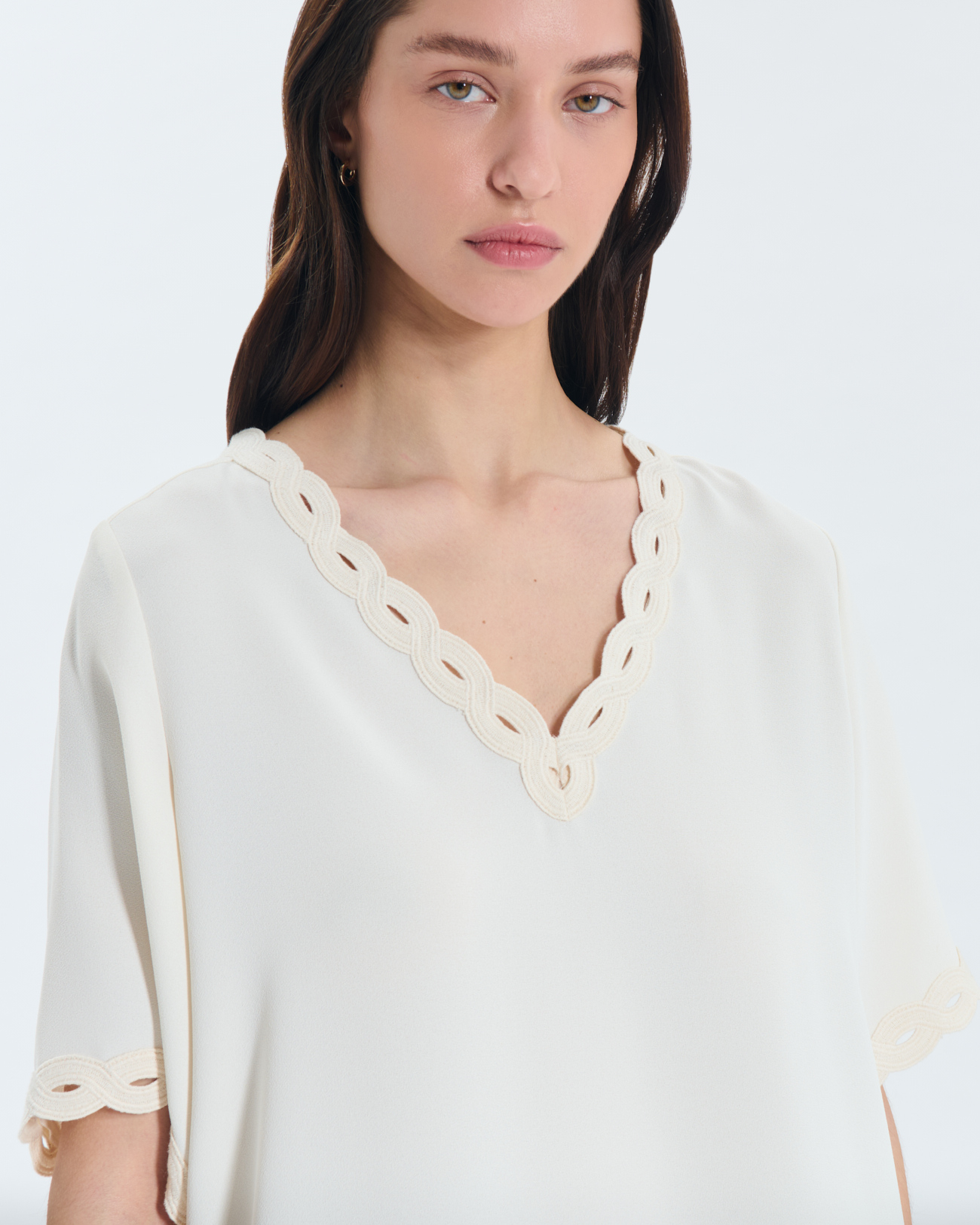 Top Tamia Top fluide aux d&eacute;tails en relief ZAPA