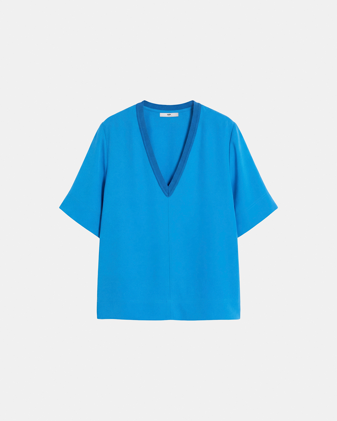 Top Twiggy Top &agrave; col V cobalt ZAPA