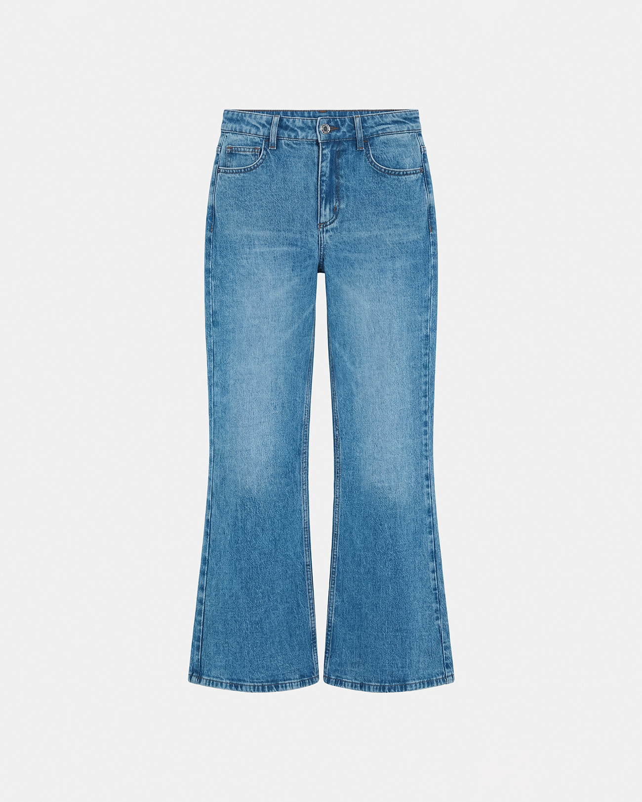 Jean Flare 7/8 Jean flare en coton bleu clair ZAPA
