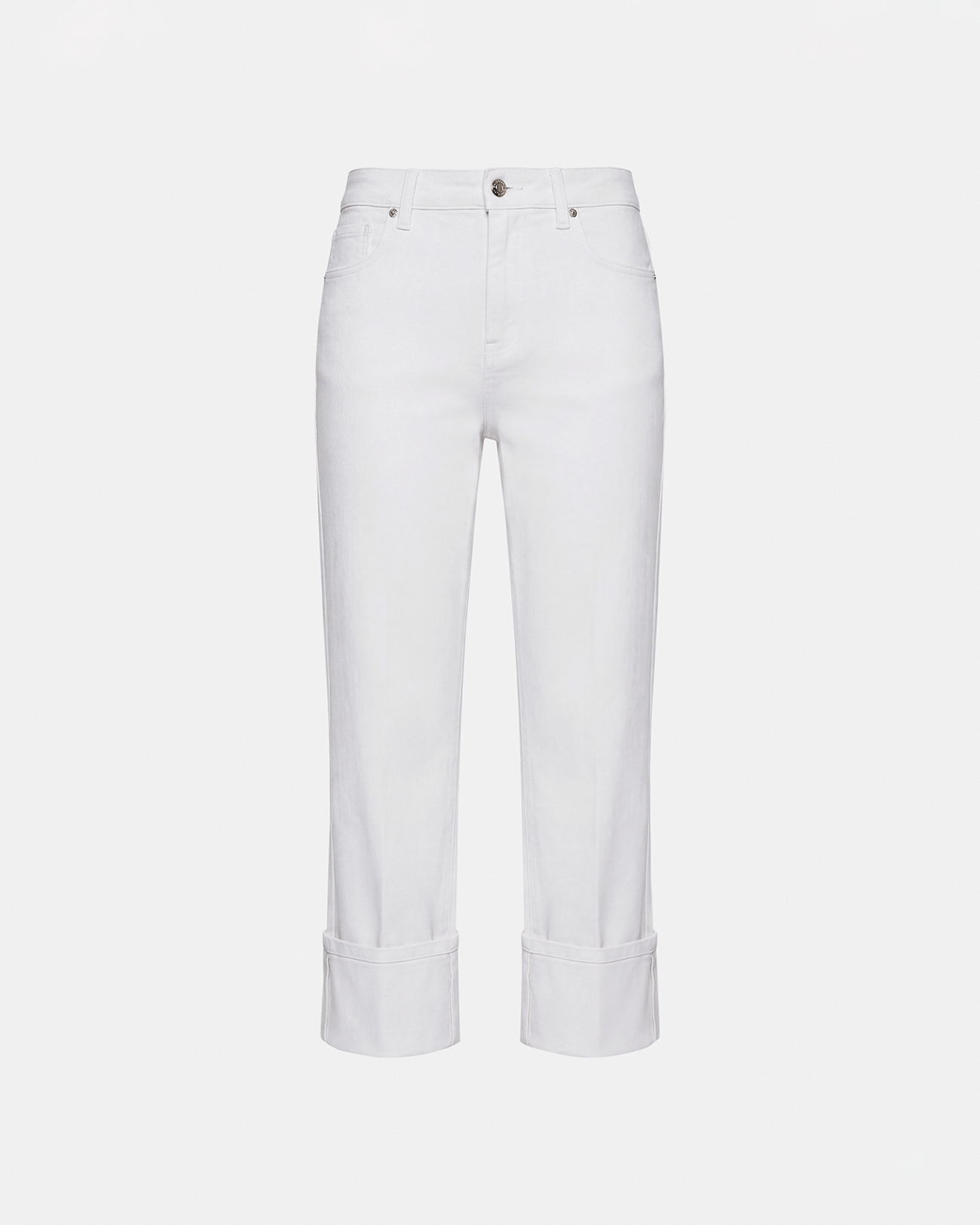 Jean Popus Jean droit en coton blanc ZAPA