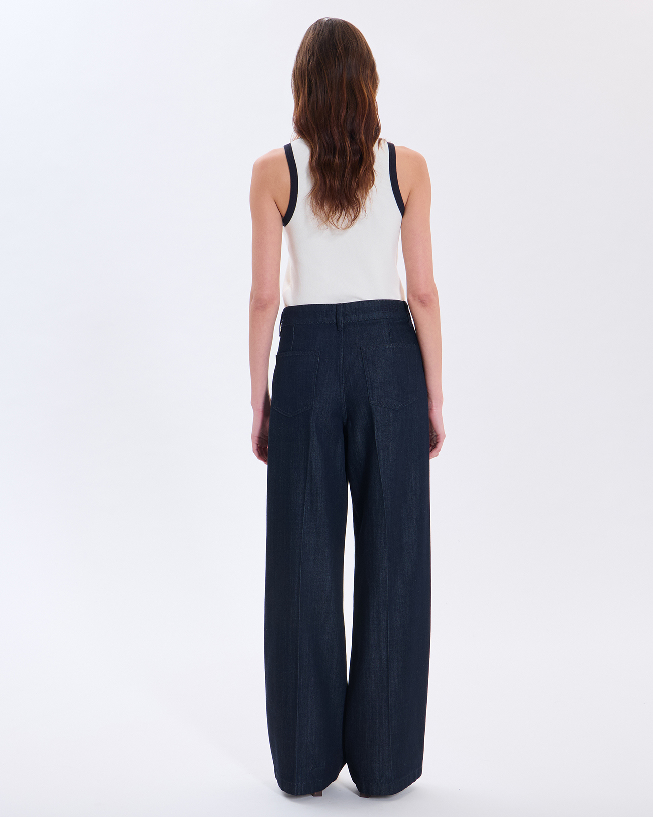 Pantalon Prince Pantalon en coton bleu brut ZAPA