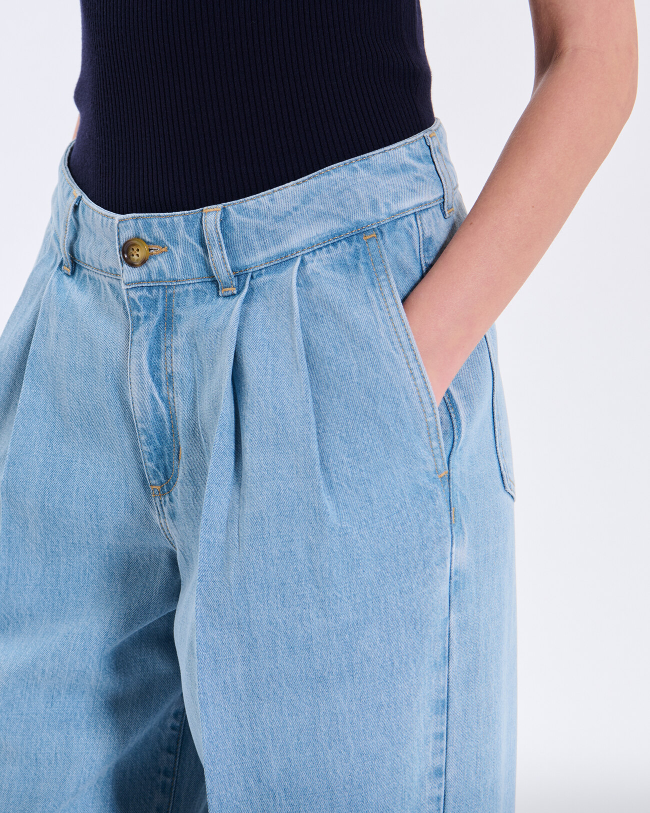 Jean Prince Jean en coton bleu clair ZAPA