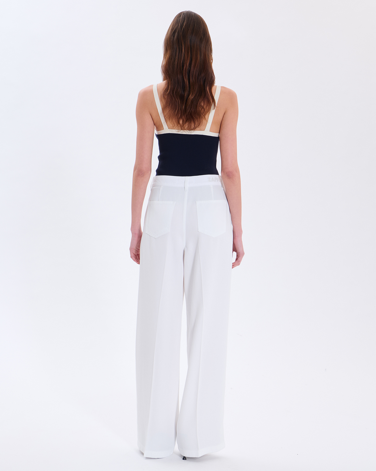 Pantalon Prince Pantalon en coton blanc ZAPA