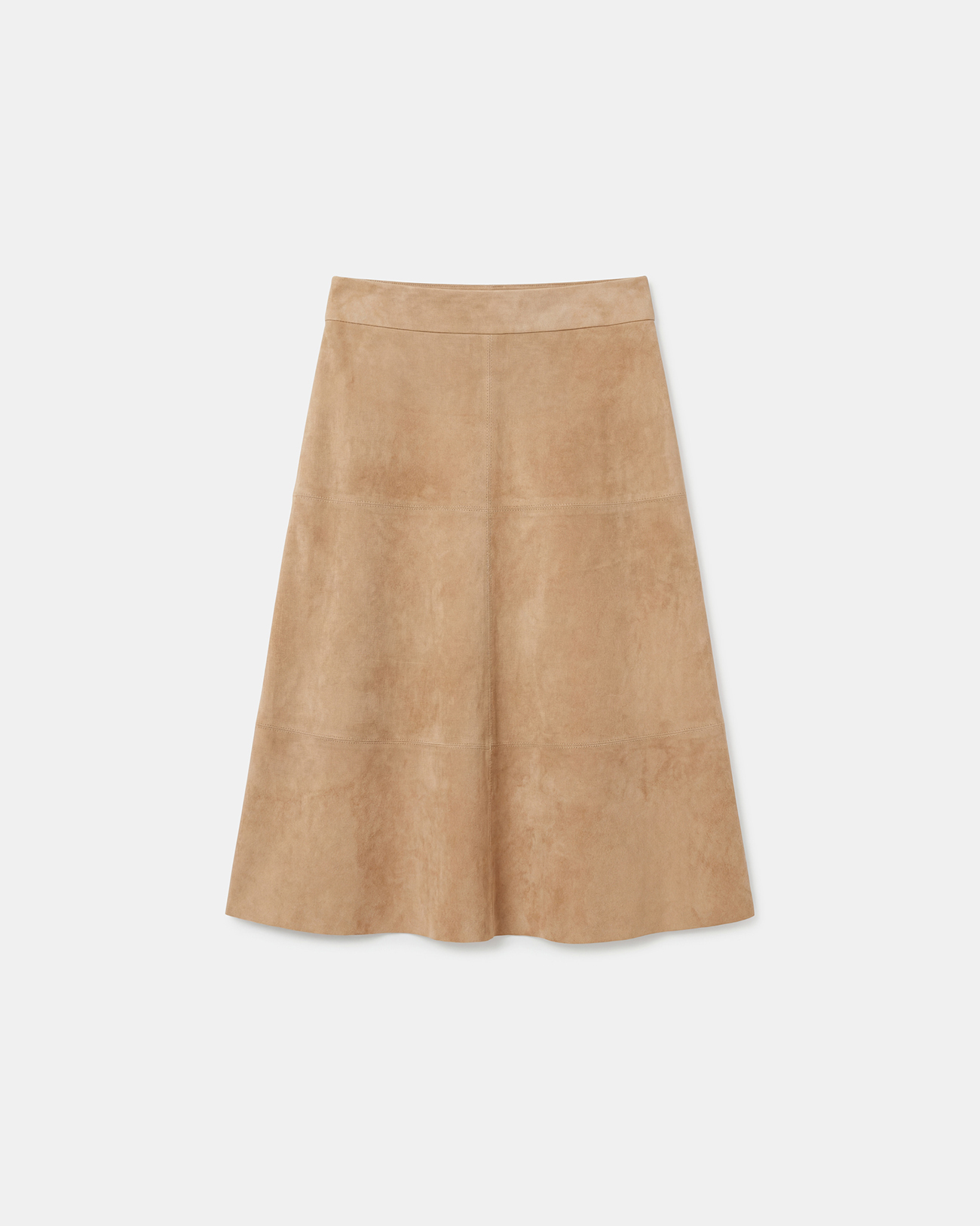 Jupe Jennie Jupe en cuir su&eacute;d&eacute; beige ZAPA