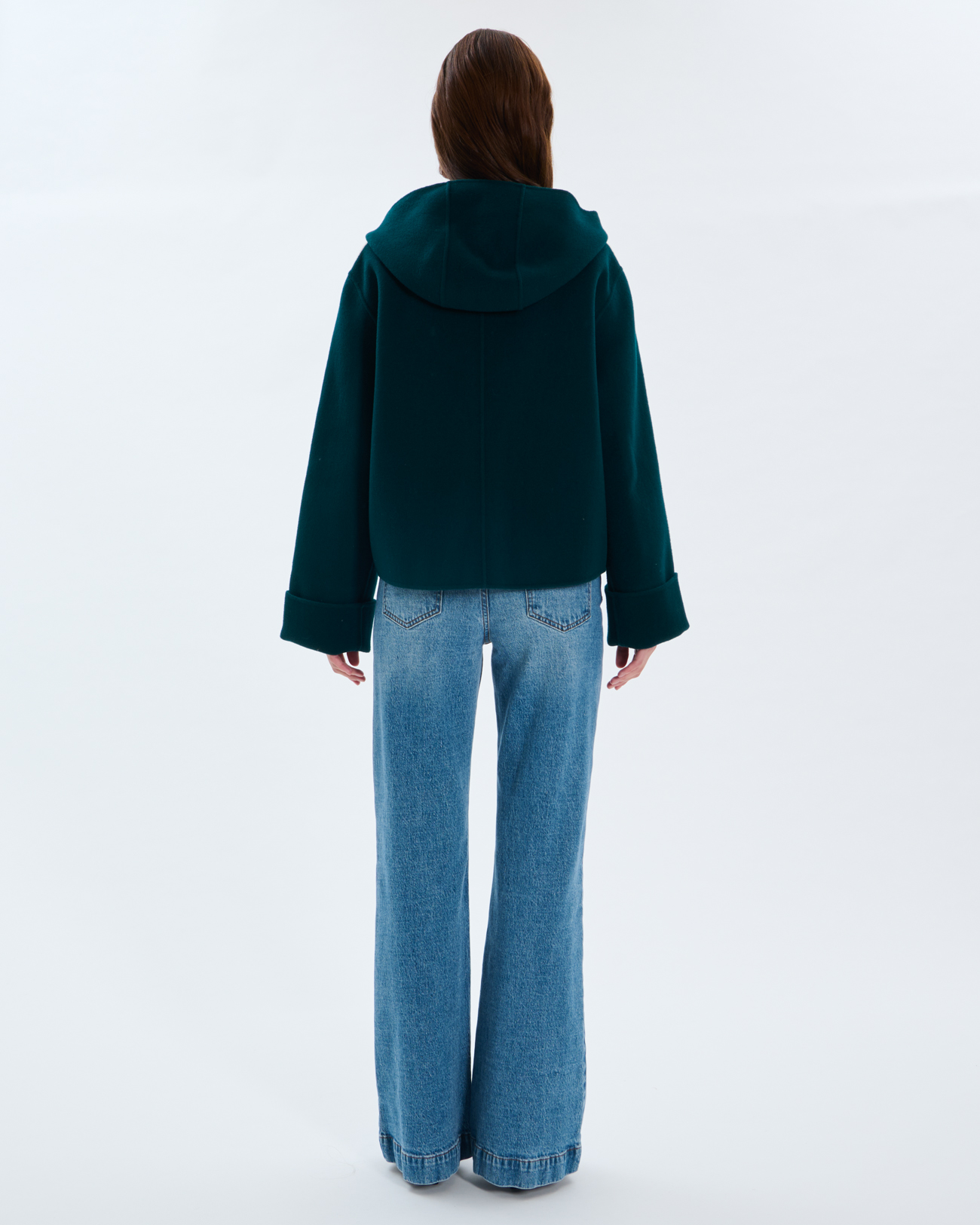 Manteau Marja Manteau en laine vert fonc&eacute; ZAPA