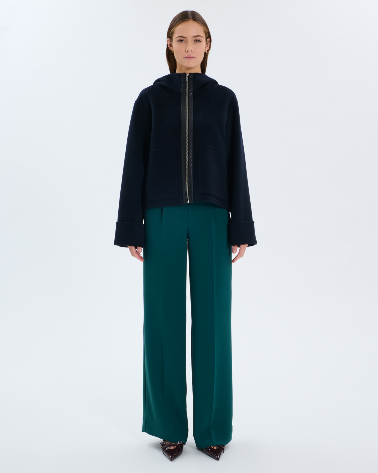 Manteau Marjy Manteau en laine nocturne ZAPA
