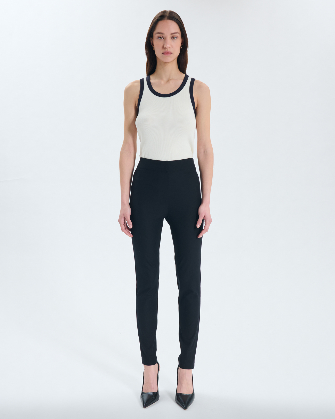 Pantalon Perrotin Pantalon en viscose noir ZAPA