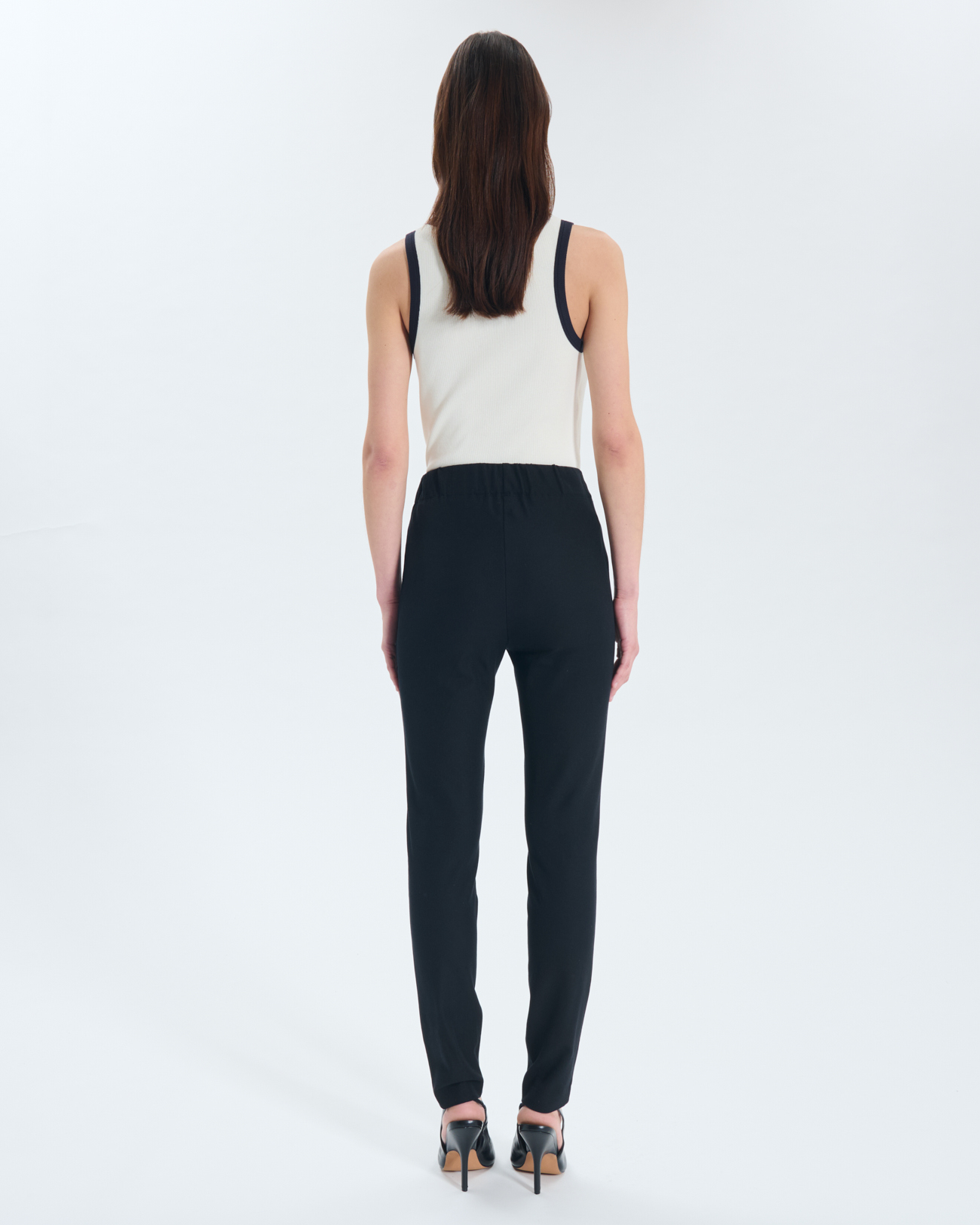 Pantalon Perrotin Pantalon en viscose noir ZAPA