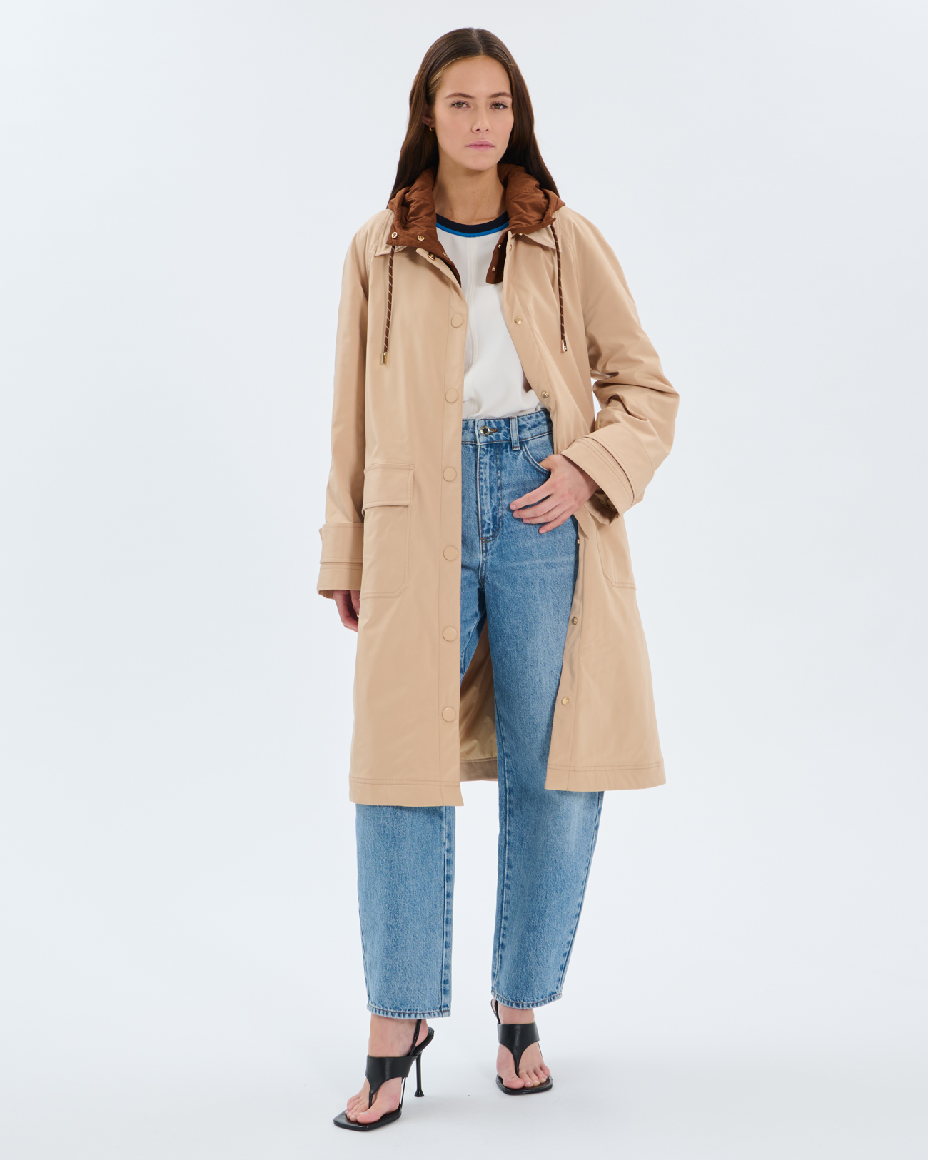 Parka Pascal Parka &agrave; capuche amovible sable ZAPA