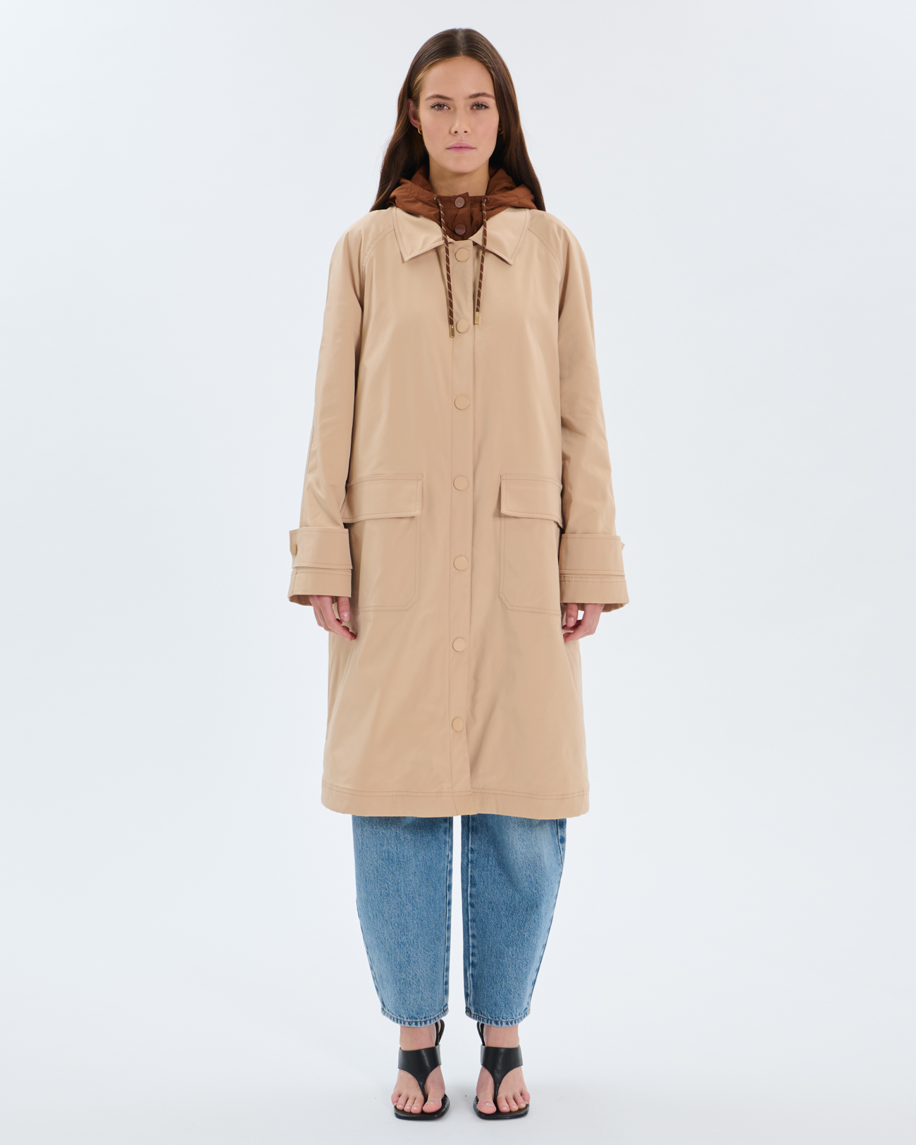 Parka Pascal Parka &agrave; capuche amovible sable ZAPA