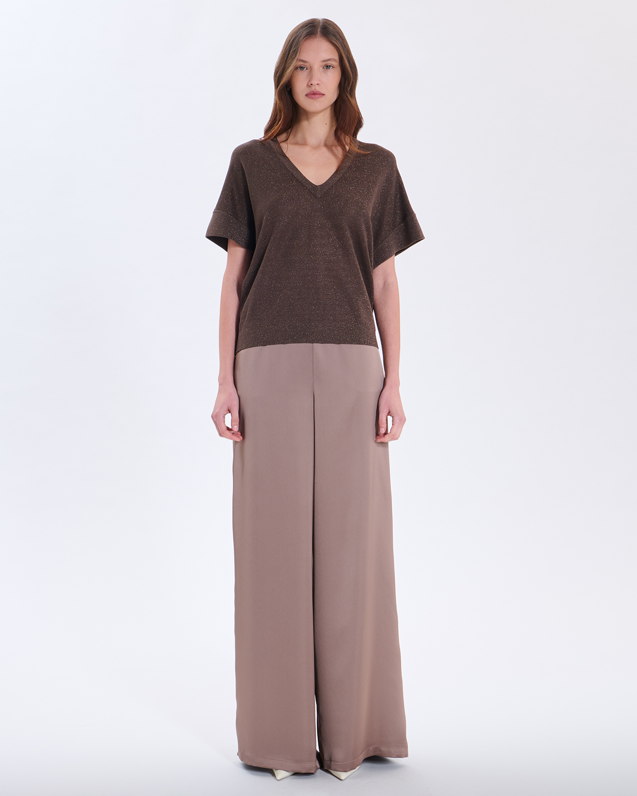 Pull Pradel V Pull en viscose brume ZAPA