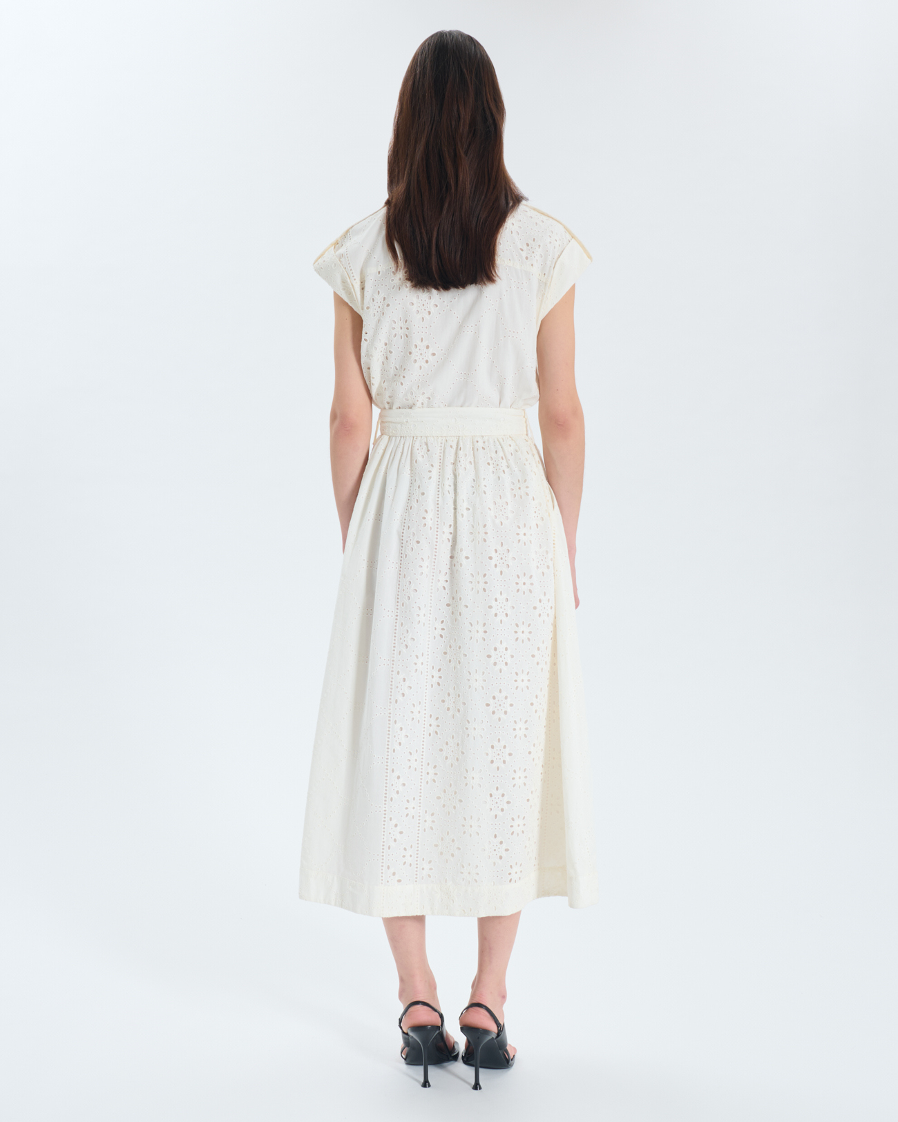 Robe Riyad Robe en coton &eacute;cru ZAPA