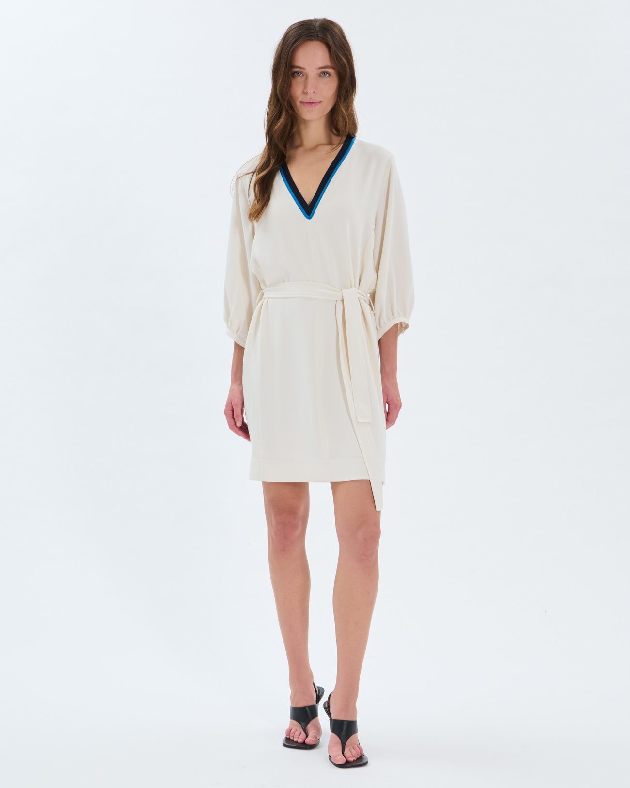 Robe Rali Robe courte &eacute;cru ZAPA