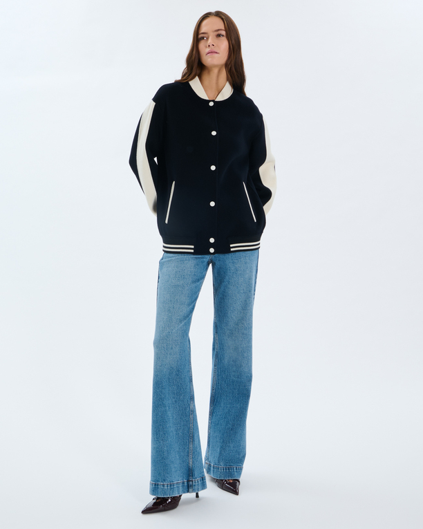 Blouson Bobby Blouson teddy en laine nocturne ZAPA