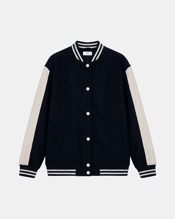 Blouson Bobby Blouson teddy en laine nocturne ZAPA
