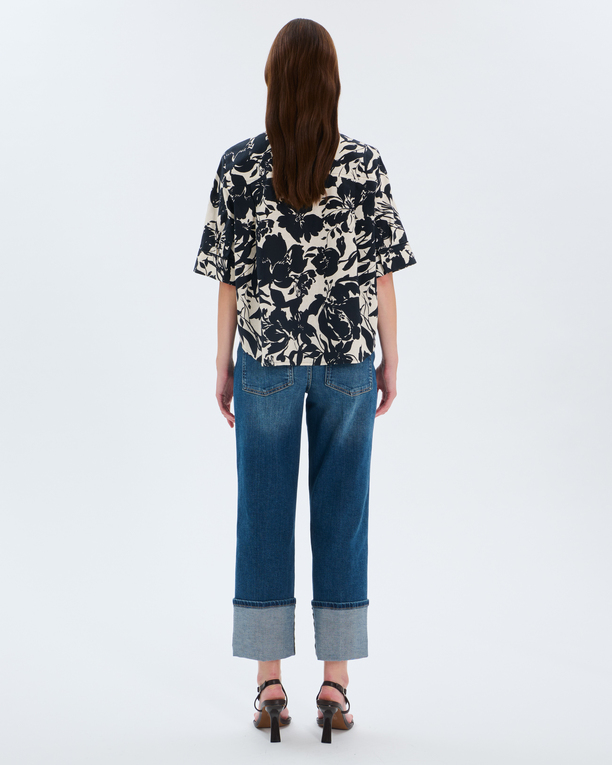 Chemise Cleophee Chemise en lin imprimé floral ZAPA